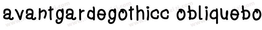 avantgardegothicc obliquebold字体转换
